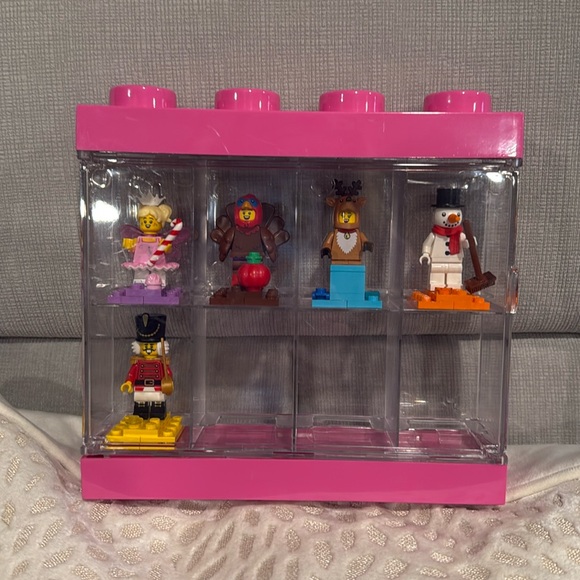 Lego Holiday Figures and Display Case - Picture 1 of 7